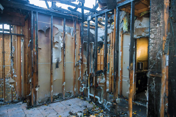Professional Fire Damage Removal technician working in Drew, MS